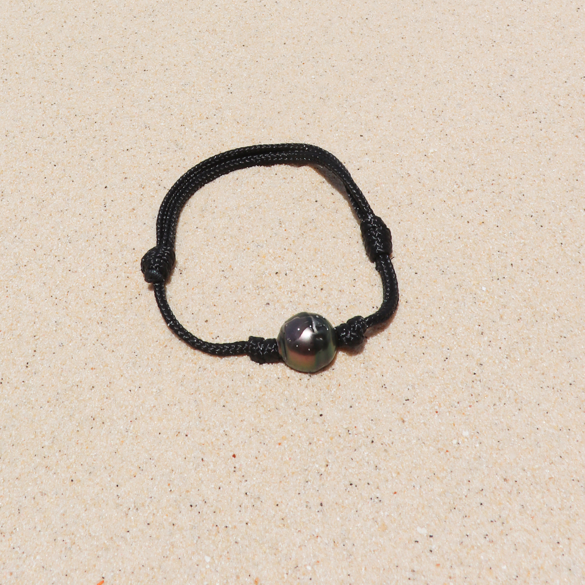 Bracelet Homme corde bateau pêche perle de Tahiti Fano