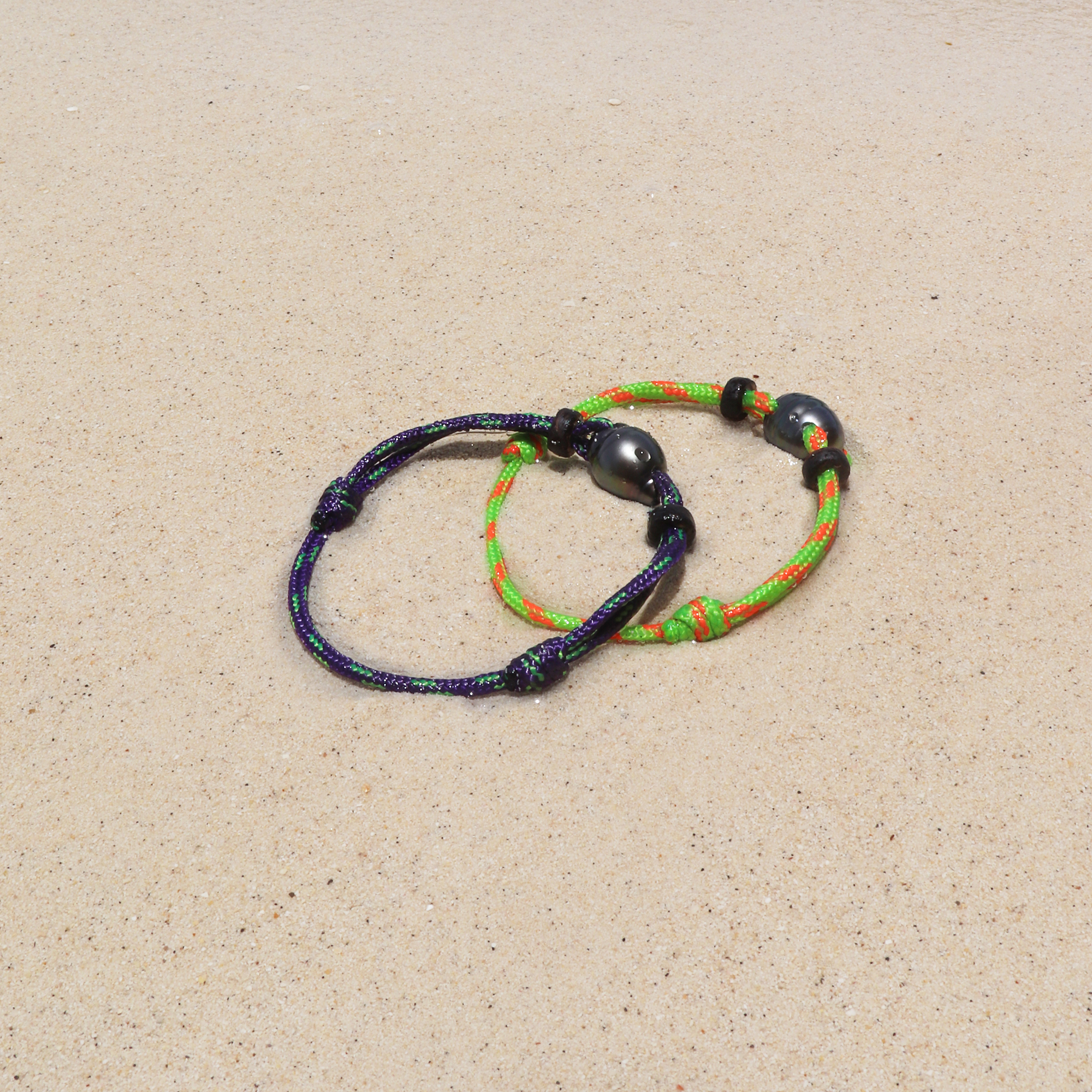 Bracelet Homme corde bateau pêche perle de Tahiti Matau